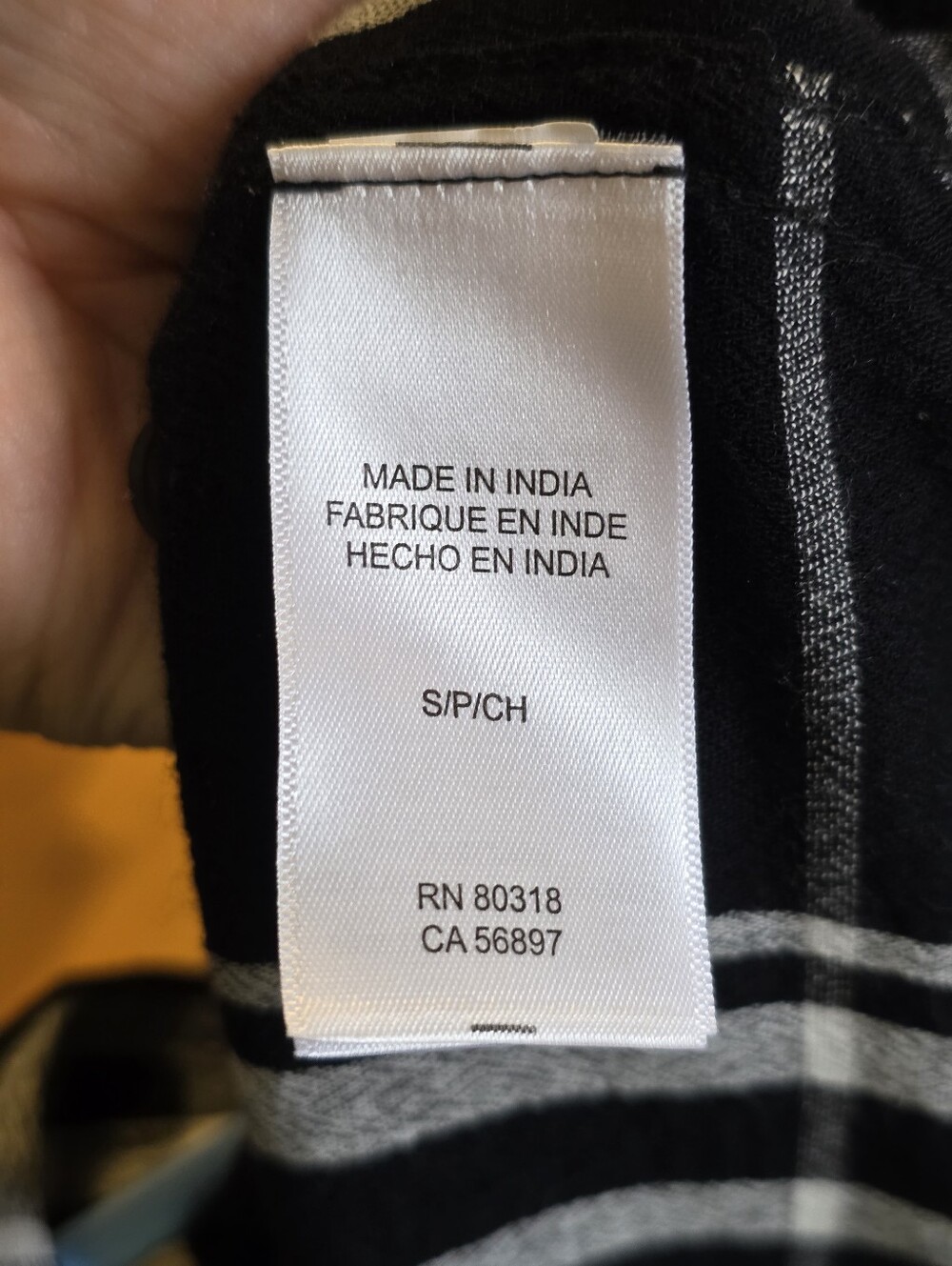 Lucky Brand Black & White Plaid Button-Up Shirt - Picture 5 of 5